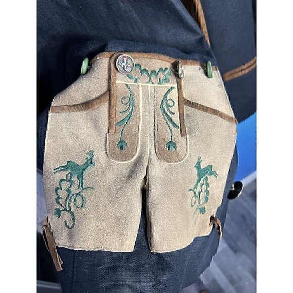 Vintage Herren German Jacket With Embroidered Pockets & Unique Buttons - Picture 7 of 13